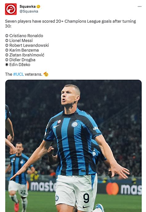 Samo ih je sedam uspjelo Džeko od sinoć u društvu Messija Ronalda