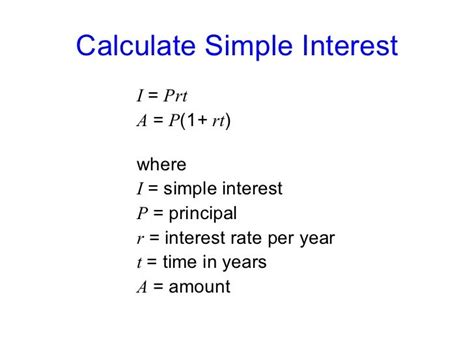 Simple interest-formula