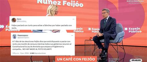 Qué ha dicho Feijóo de una moción de censura a Sánchez y el apoyo de