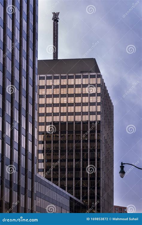 Architectural View of Axa Towers and Bowers and Company Editorial Photography - Image of ...