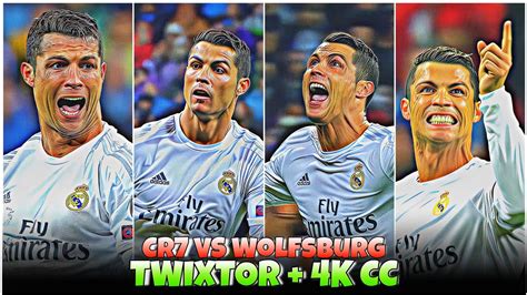 Cristiano Ronaldo Vs Wolfsburg Celebrating Best 4k Clips Cc High Quality For Editing🤙💥