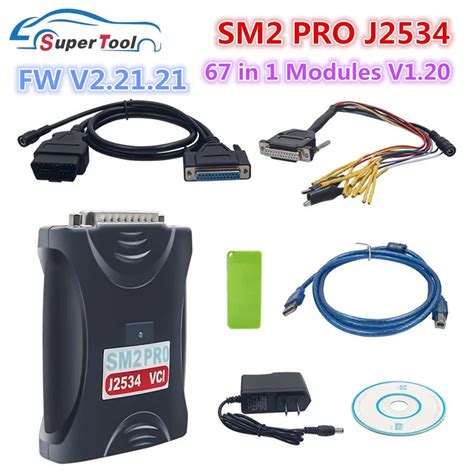 Top Sm2 Pro J2534 Vci Pcm Ecu Programmer Dongle 67 In 1 Ecu Programmer