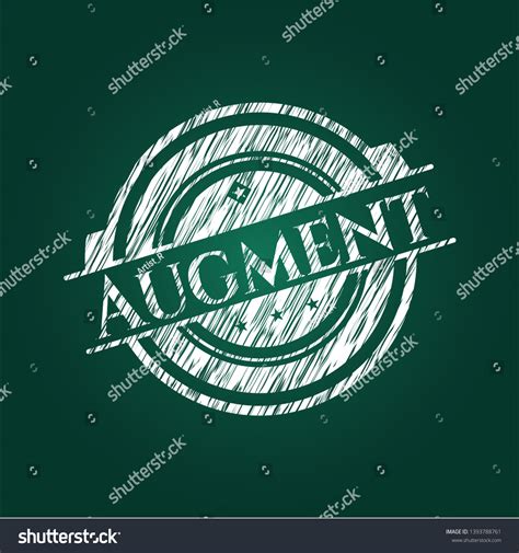 augment written  blackboard vector illustration stock vector royalty