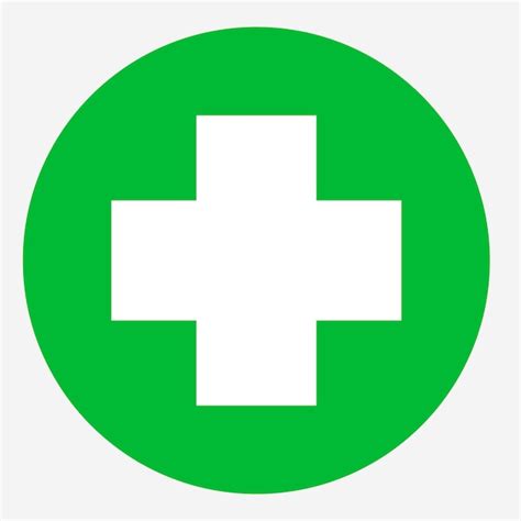 Premium Vector Round Medical Cross Symbol