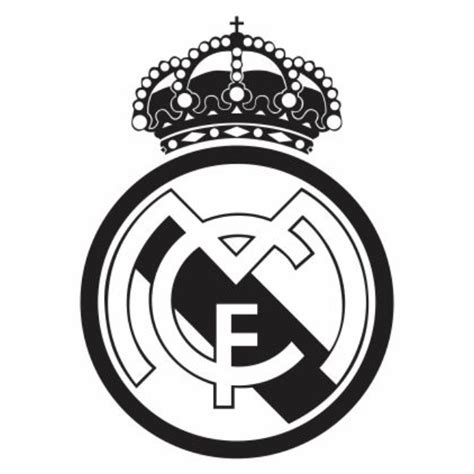 Real Madrid Logo Black And White - Pin di Wallpapers and Backgrounds HD ...