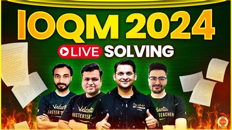 Ioqm Live Paper Solving Analysis Indian Olympiad Qualifier In