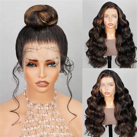 Ownmehair 360 Full Lace Front Wigs Human Hair Balayage