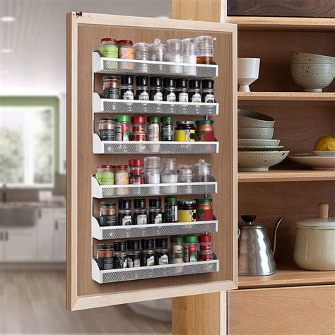 Rebrilliant Pack Tier Spice Rack Organizer Wall Mounted Spice