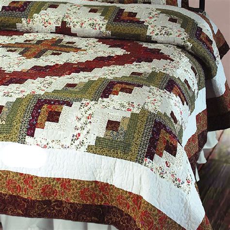 Traditional Log Cabin Quilt Pattern Np