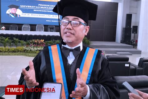 Mengenal Prof Khoirul Guru Besar Pertama Di UMG Gresik Yang Masih Muda