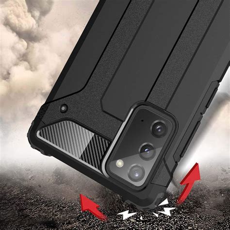 Military Defender Shockproof Case For Galaxy Note 20 Black