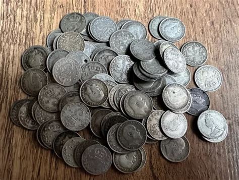 GB LOTS OF Silver Coins Pre 1920 Scrap Or Collect 135 Grams All 3 Pences £52.67 - PicClick UK