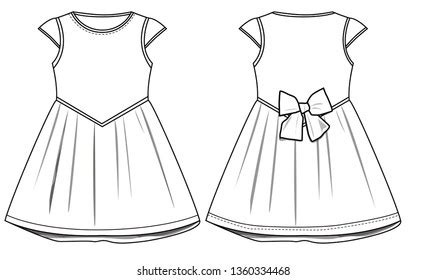Lingerie Fashion Flat Sketch Template Shutterstock