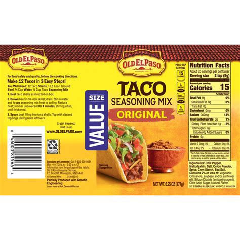 Old El Paso Taco Original Seasoning Oz Reviews