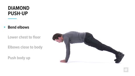 Diamond Push Up Exercise Videos And Guides