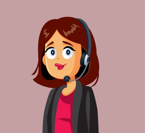 Call Center Agent Cartoon Illustrations, Royalty-Free Vector Graphics ...