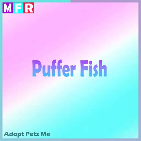 Adopt Me Puffer Fish Mfr Mega Neon Fly Ride Virtual Pet Etsy