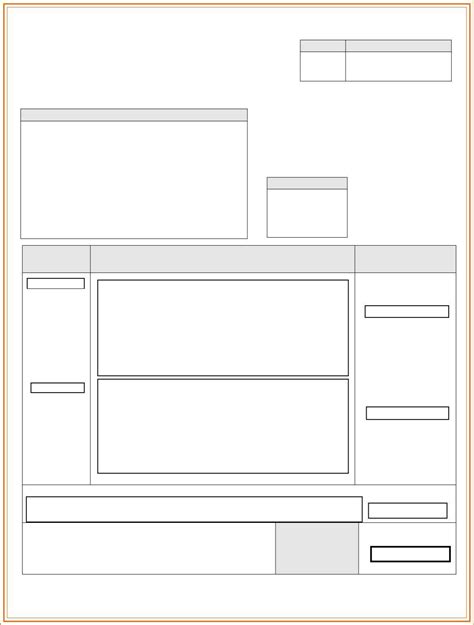 modern blank invoice template