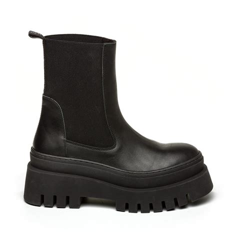 Steve Madden Madden Cassandra Bt Ld99 Women Black Leather Flannels
