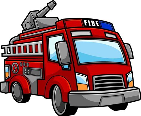 Cartoon Red Fire Truck Car 46453462 Vector Art At Vecteezy