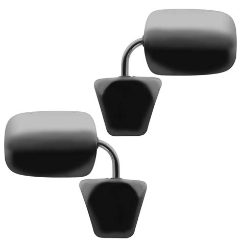 Chrome Manual Side View Mirrors Left Lh Right Rh Pair Set For Pickup