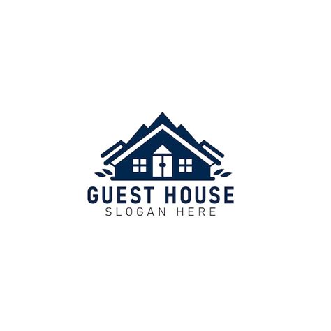 Premium Vector | Guest house logo design concepts