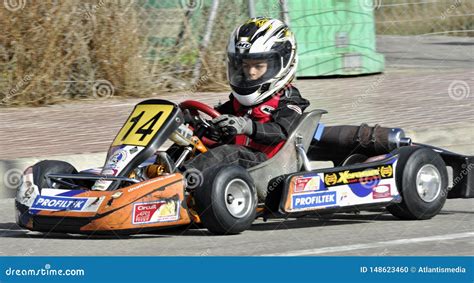 Professional Go Kart Racing Editorial Image - Image of concentration ...