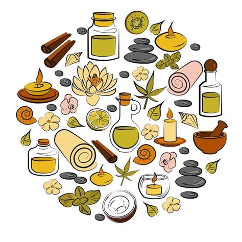 Ayurveda Icons — Stock Vector © Ollimay 184982886