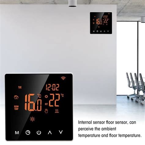 Thermostat Lcd Me H Smart Wifi Lcd Thermostat Chauffage Par Le Sol