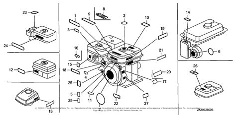 Honda Engines GX160K1 QS2 A ENGINE JPN VIN GC02 8670001 TO GC02