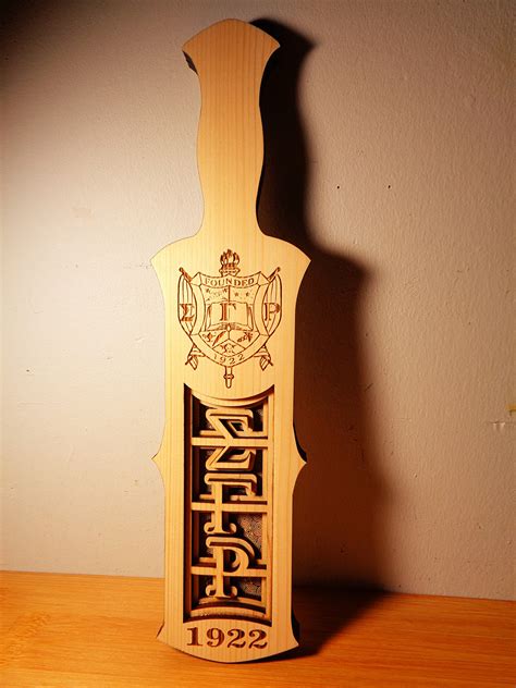 Sigma Gama Rho Laser Engraved Layered Paddle Etsy