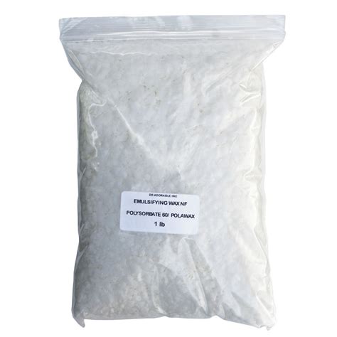 Emulsifying Wax Nf Vegetable Polysorbate 60 Polawax From 2 Oz To 8 Lb