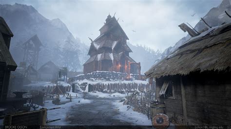 Artstation Viking Village Brooke Olson Viking Village Vikings