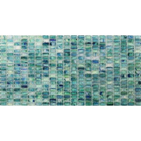 An Abstract Mosaic Tile Pattern In Shades Of Blue And Green