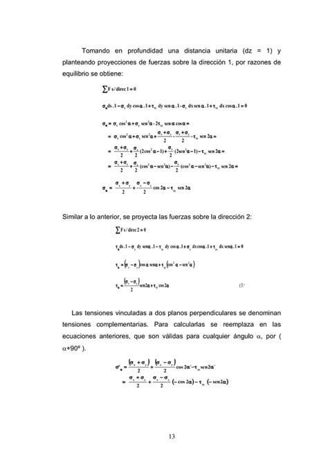 Estudio De Esfuerzos Y Deformaciones Mediante El Circulo De Mohr Pdf