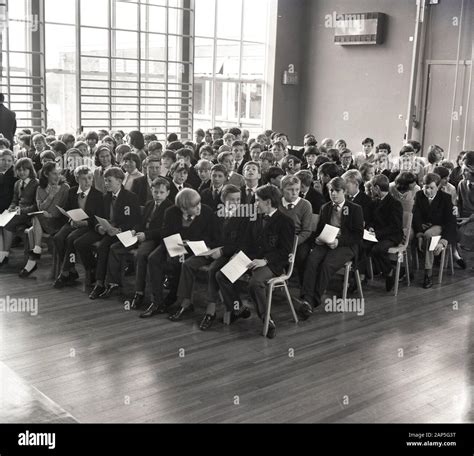 1965 Historical Secondary School Children Sitting Together In A