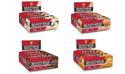 Bsn Syntha 6 Protein Crisp Bars 12 Count Groupon