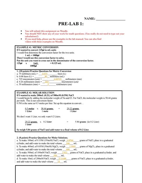 1 Pre Lab 1 F21 Cell Bio Name Pre Lab 1 You Will Submit This Assignment