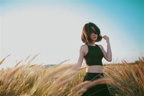 Free Images Person Girl Woman Field Photography Meadow Wheat