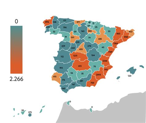 El Mapa Por Provincias De Las Viviendas De La Sareb Para Las