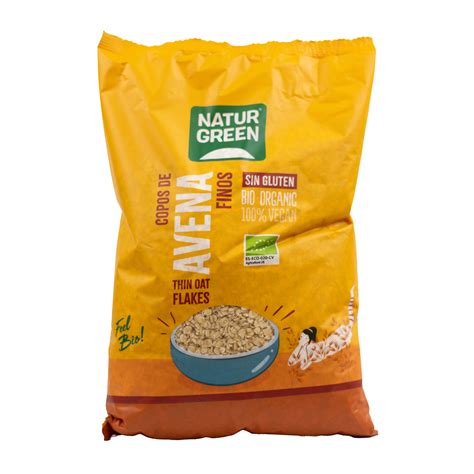 Comprar Copos De Avena Finos Sin Gluten Bio Naturgreen 1 Kilo Online