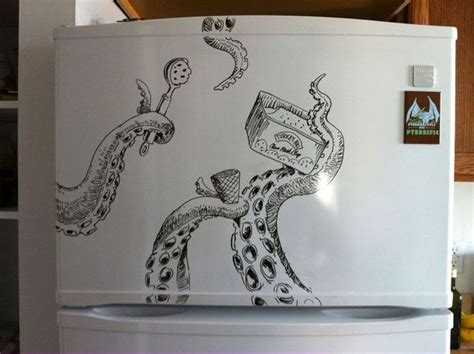 12 Super-Creative Dry-Erase Marker Drawings | Refrigerator art, Dry erase board art, Sharpie crafts