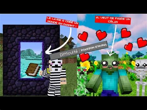 Jai Test Les Versions Poissons Davril De Minecraft Youtube