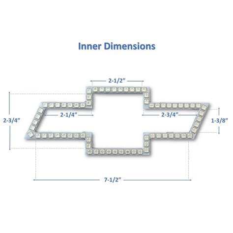 Chevy Logo Dimensions