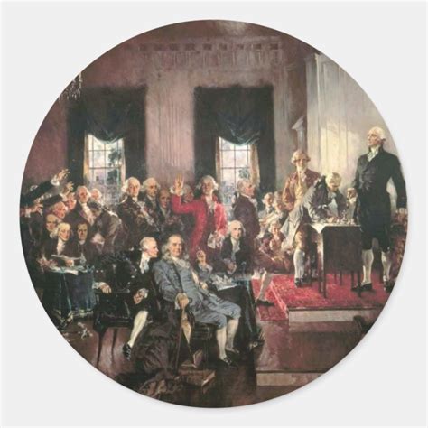 Constitutional Convention Classic Round Sticker Zazzle