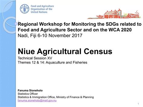 Niue Agricultural Census Themes Aquaculture And Fisheries