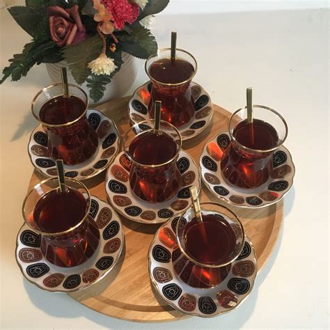 Turkish Tea Cup and Saucer Tea Cup Set Turkish Tea Glass - Etsy