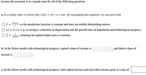 Solved Assume the economy is in a steady-state for all of | Chegg.com