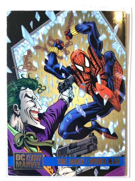 1995 Dc Vs Marvel Joker Vs Spiderman 78 Ebay