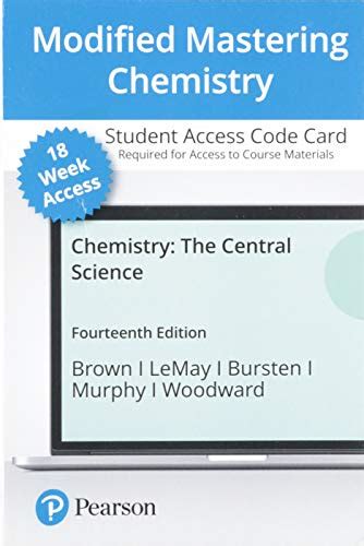 Chemistry The Central Science Modified Mastering Chemistry With